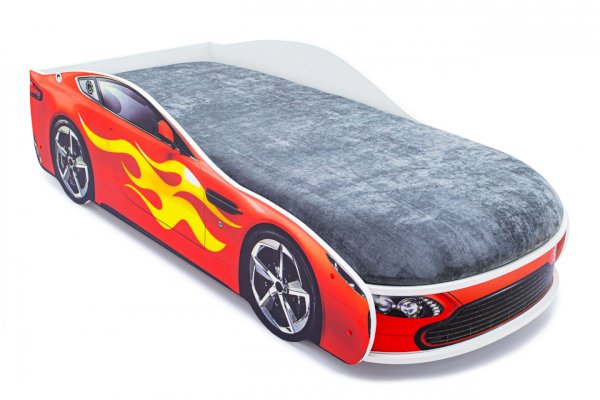 Детская кровать-машина Бондмобиль красный с подъемным механизмом (Бельмарко)