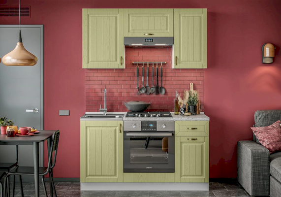 Кухонный гарнитур Настя 1,5 м Компоновка 1 (Миф)